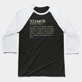 Hiraeth, Cymru Baseball T-Shirt